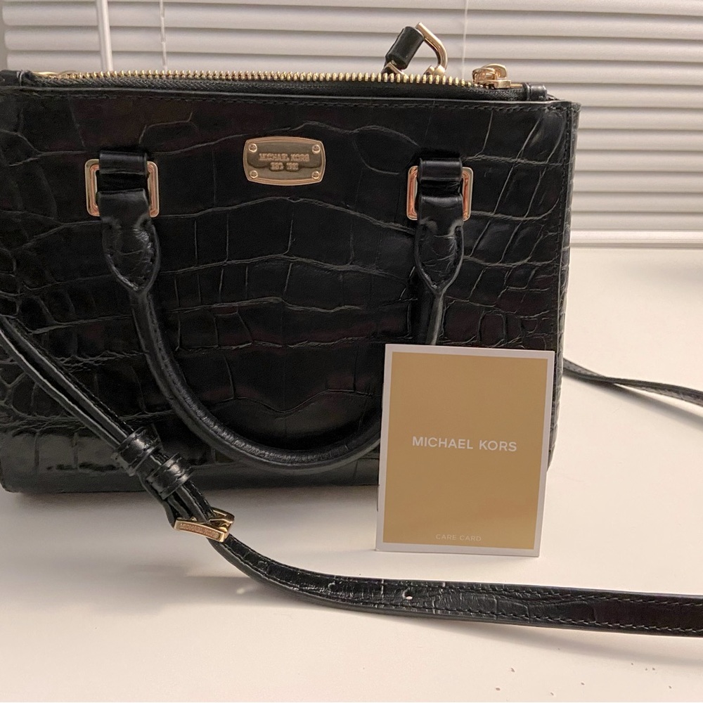 Michael Kors black Alligator handbag